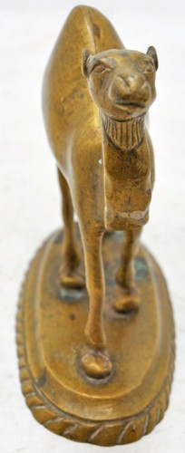 Antique Brass Camel Figurine Original Old Fine Hand Crafted Engraved - Picture 2 of 6