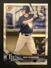 QTY: 2018 Bowman Draft - Grant Witherspoon ( Rays ) 1st Rookie Prospect #BD-152