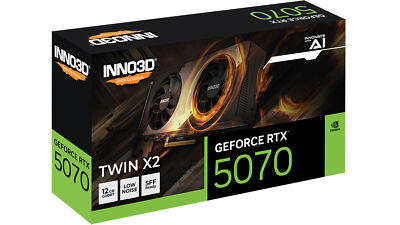 INNO3D GeForce RTX 5070 Midnight D7 12GB X2 Gaming Graphics Card