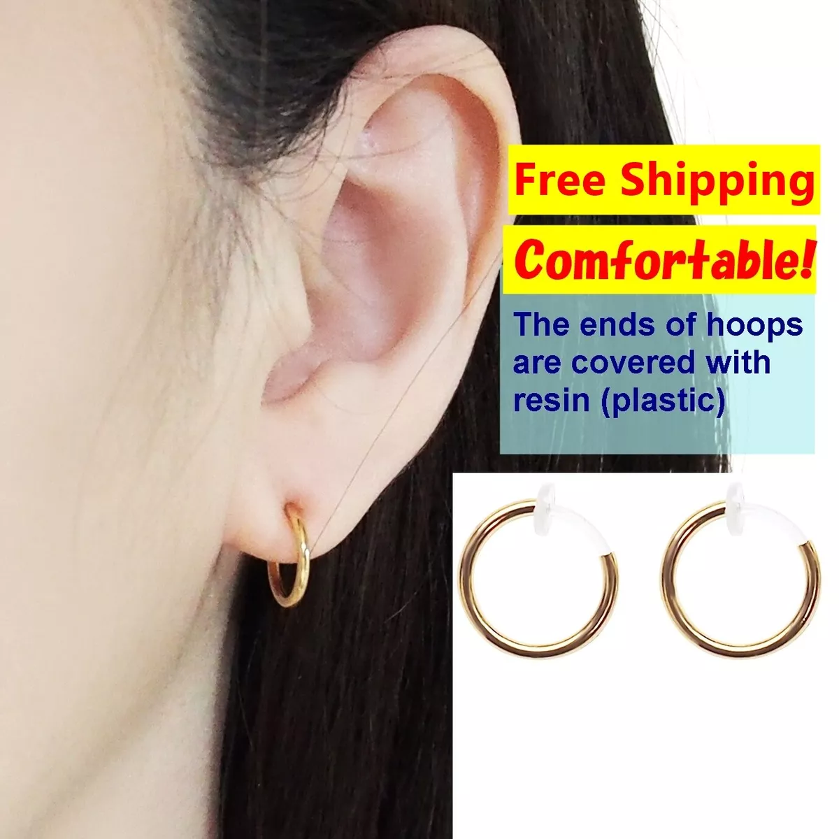 Comfortable clip shop on earrings