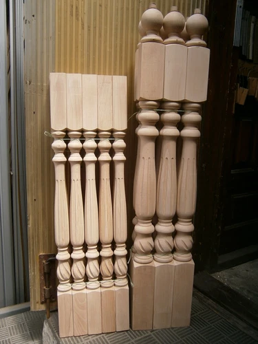 Graceful Stair Balusters Newel Posts Spiral Twist Carved Wood Spindles Staircase