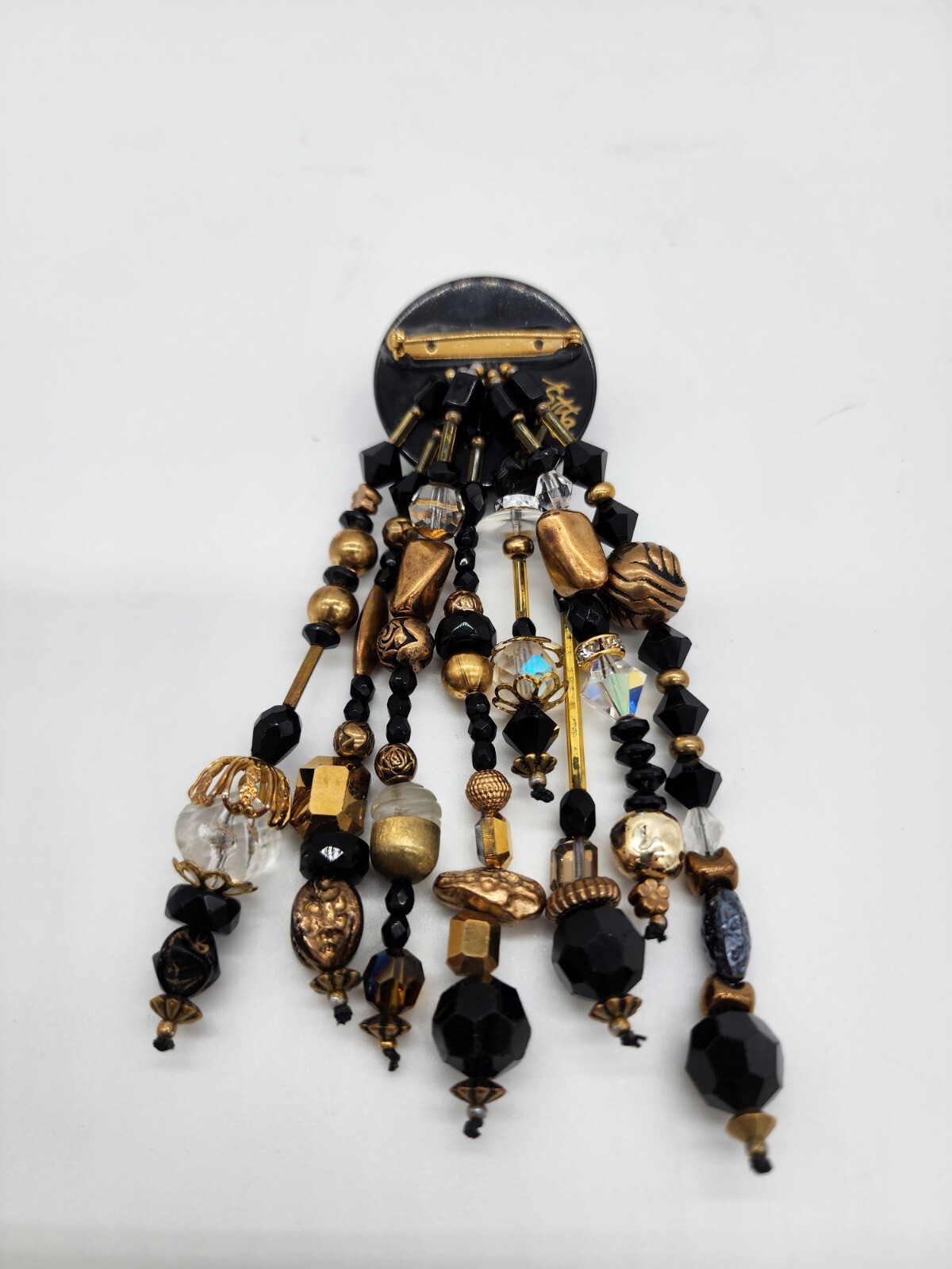 Vintage Etta Signed Statement Dangle Jeweled/Bead… - image 2