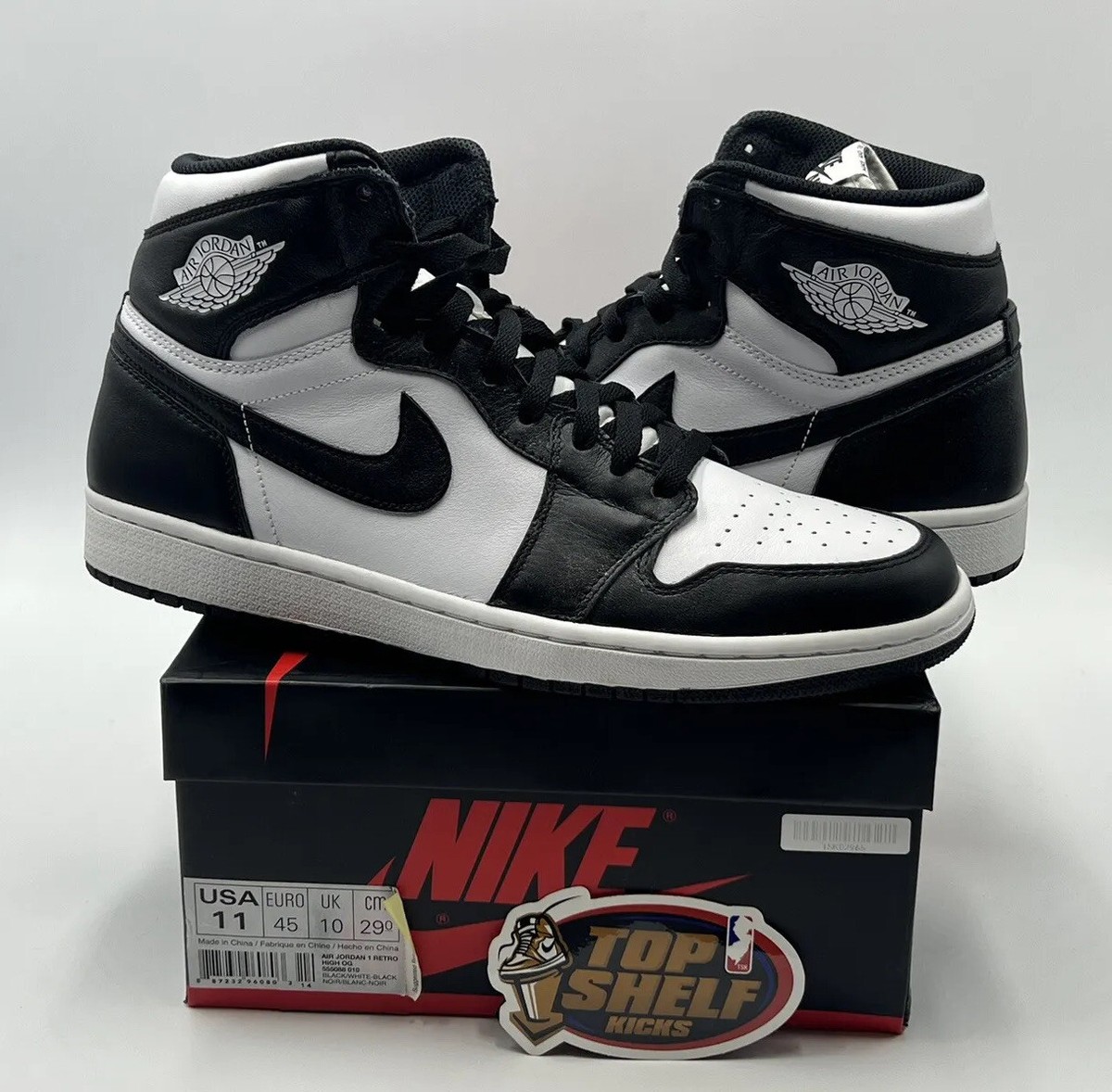 Nike Air Jordan 1 High Retro Black White 2014 Size 11 Nike Air Jordan 1 High Retro Black White 2014 Size 11