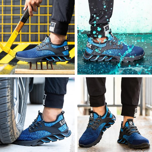 Zapatos de Trabajo SUADEX Hombre y Mujer Ligeros Transpirables Gorra de Acero Zapatos - Imagen 5 de 60