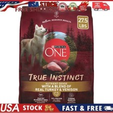 Purina One True Instinct Dry Dog Food for Adult Dogs, 27.5 Lb Bag 2.04 per pound