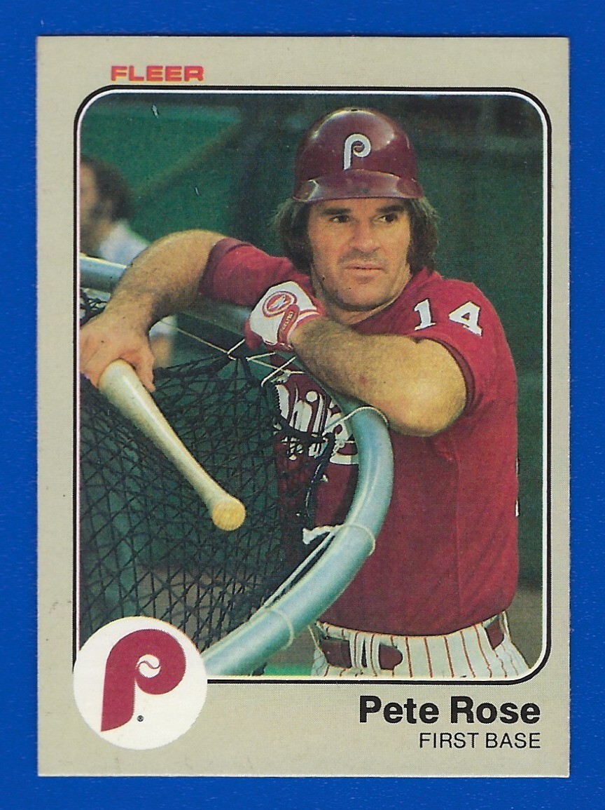 1983 Fleer #171 Pete Rose Philadelphia Phillies Baseball Card NM-MT