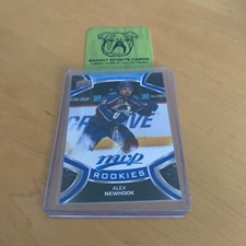 Alex Newhook 2021-22 Upper Deck MVP Blue SP Rookie Card #234. Avalanche.