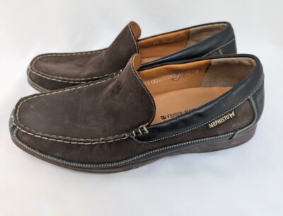 Mephisto Slip On Loafers Sz 11 Cool Air Suede Leather Brown  display picture 1