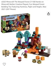 LEGO Minecraft The Warped Forest 21168 Creative Playset 287 pc New In Box