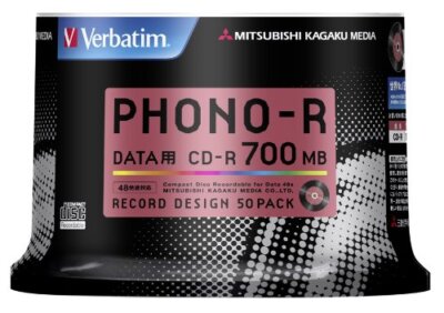 Mitsubishi Verbatim Cd-r Record Design 1-48x Speed 700mb CD 50