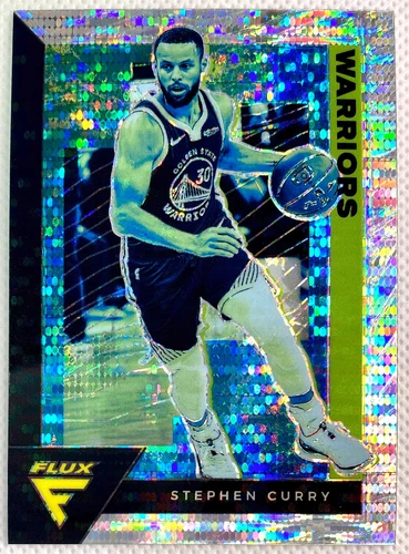 2020-21 Panini Flux Stephen Curry Silver Pulsar Prizm Card #55 SP NBA Warriors