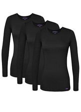 Sivvan 3 Pack Women  s Comfort Long Sleeve T-Shirt / Underscrub Tee Mixed Colors