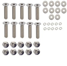 M6 6mm A2 STAINLESS STEEL COUNTERSUNK BOLTS LOCK NUT CSK ALLEN KEY SOCKET SCREWS