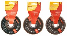 3x 115Mm Aluminium Oxide Flap Angle Grinder Sanding Finish Disc 40 Grit 22Mm 10.99 per disc