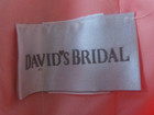 David's Bridal Strapless Dress Coral Knee Length Women's Size 6 Bubble Hem — photo 3