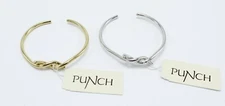 New Gold or Silver Twisted Knot Cuff Bracelet by Punch Fashions #SB4