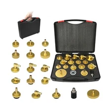 OURANTOOLS Brake Fluid Bleeder Adapter Kit 17PCS Master Cylinder Bleeder Kit ...