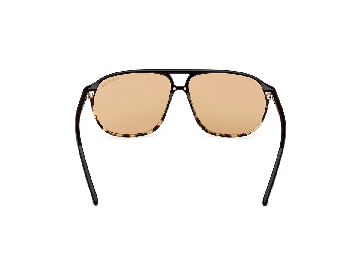 Tom Ford Bruce FT1026 05A Sunglasses Havana Aviator Frame, Smoke Lenses BRUCE SUNGLASSES | TOM FORD Fashion main image 2