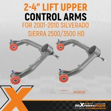2-4" Lift Upper Control Arm Kit For 2001-2010 GMC Sierra Silverado 2500HD 3500HD