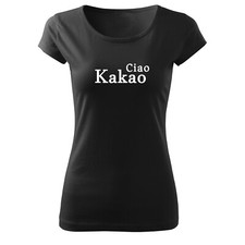 Women's fashion premium shirt fitted Ciao cocoa-black & white-New