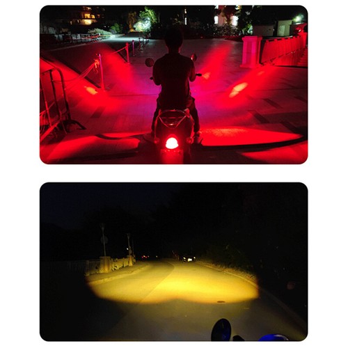 2pcs LED Motorcycle Spot Light Dirt Bike Headlight Fog Driving Yellow White - Picture 12 of 18