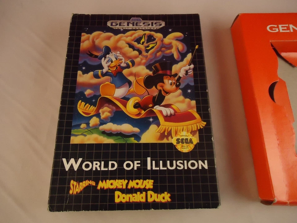 World of Illusion Starring Mickey Mouse & Donald Duck Sega Genesis 1992 COMPLETE - Image 2 of 3