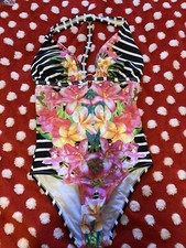 Ladies Swimwear One Piece for Women Padded Swinsuit Size 10 - New