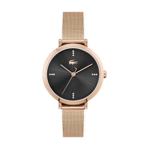 Montre Lacoste femme 2001165 en maille milanaise acier rose doré style chic et moderne