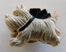 WESTIE BUTTON COVER white terrier Dog Button Cover Plastic Resin 12.3