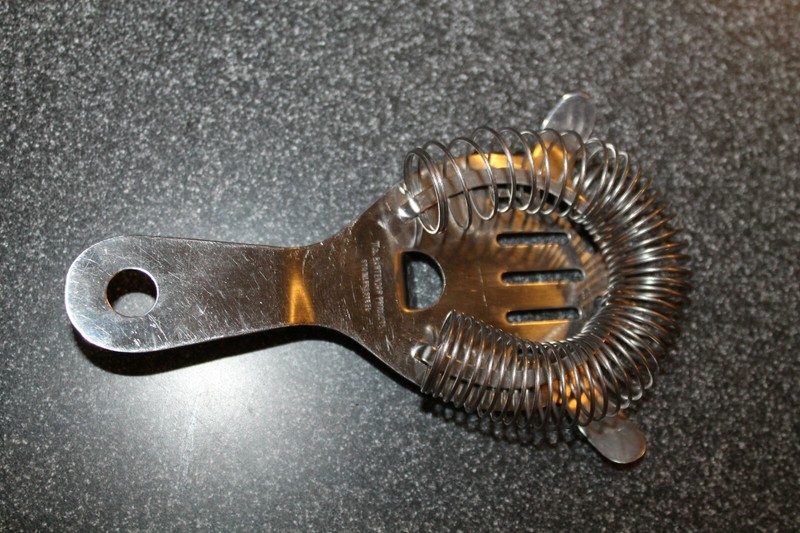 Vtg MCM  "MR. BARTENDER PRODUCTS" Stainless Steel Martini Drink Strainer Japan