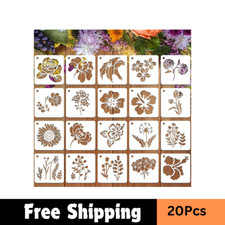 Flower Stencils for Painting on Wood 20Pcs Sunflower Painting Stencil Reusable