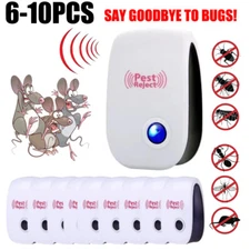 6-10X Ultrasonic Pest Reject Home Control Electronic Repellent Rat Mice Repeller