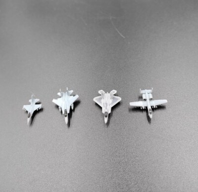 NEW 1/700 US fighter jet model F15 F16 F22 A10, a total of 4