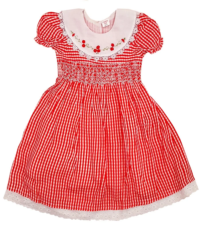 Girls Dress Christmas Dress Flower Girl Wedding Party Kids Smocked