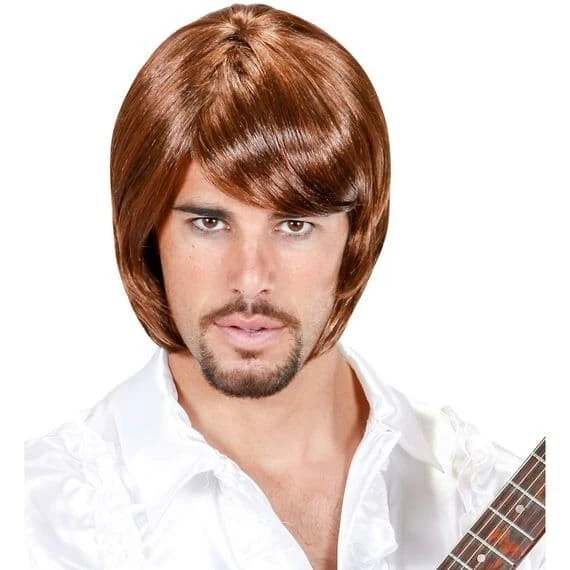 WIDMANN Mens 1970s Pop Star Bjorn Wig