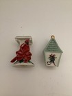 Lenox Winter Greetings Rare, Retired Cardinal &Birdhouse Stackable Salt & Pepper — photo 6