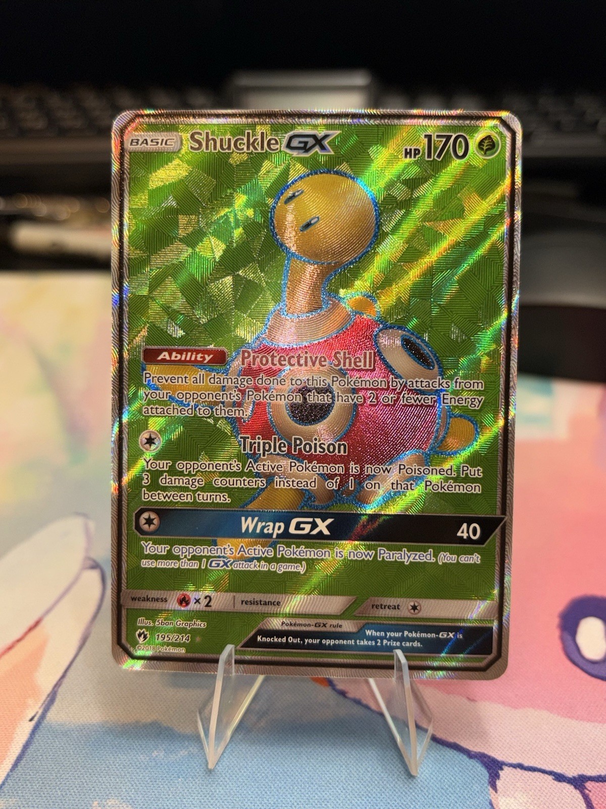 Shuckle GX (Full Art) 195/214 Sm-Lost Thunder Holo NM