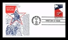 US COVER REPUBLIC OF TEXAS 150TH ANNIVERSARY FDC ARISTOCRAT CACHET