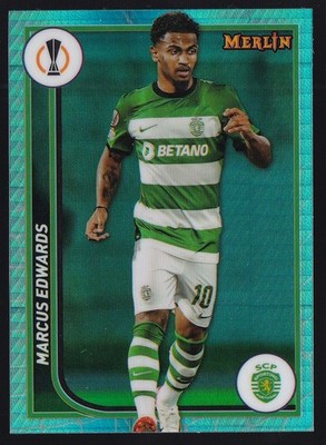 2023-24 Topps Merlin UEFA Marcus Edwards Aqua Prism Refractor SP #116