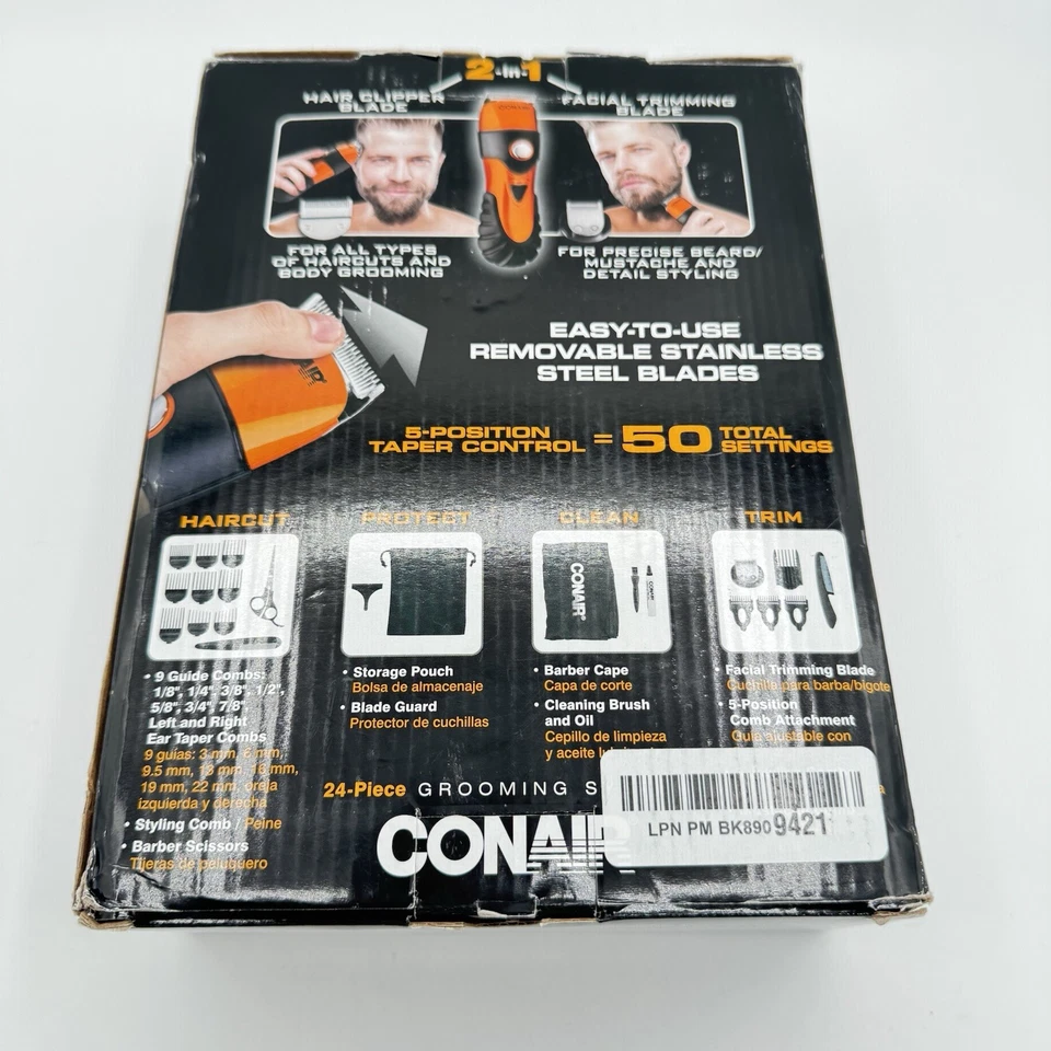 Conair "The Chopper"  24 Piece - Hair Clipper Blade & Facial Trimming Blade - Image 3 of 4