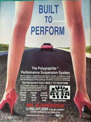 Collectible 1988 Sexy Chevrolet corvette heels pantyhose original color ad A720