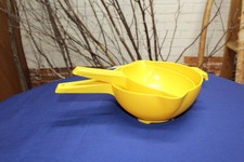 Tupperware #1200 and #1523  Yellow Colander o...