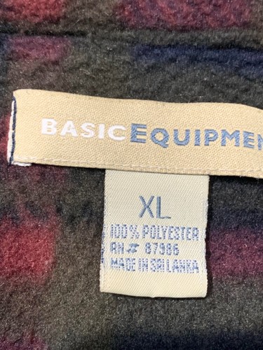 Basic Equipment Men's Pullover Jacket Multicolor Fall Stripes Lightweight SizeXL - Picture 3 of 8