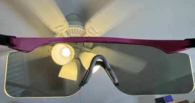 OAKLEY RAZOR BLADES PINK BLACK W/ GREY SUNGLASSES VINTAGE