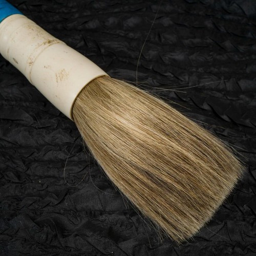Chinese Shu Fa Calligraphy Brush 16" Artist Ceramic Handle Goat Hair - Picture 3 of 3