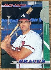 Javy Lopez 1993 Topps Stadium Club Teams Rookie Card #27 Braves MLB RC Free Ship. rookie card picture