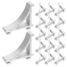 25 Pcs Refrigerator Shelf Clips Aluminum Alloy Metal Brackets for Freezer Racks