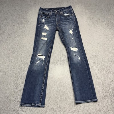 BKE Buckle Jake Straight Leg Jeans Men Size 30 Blue Slim Fit Denim Pants 30x32