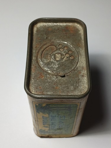 1930s Vintage TROPICAL GRAPHIC SPICE TIN Jewett Sherman Kansas City Missouri Tin - Bild 20 von 23