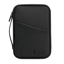 Waterproof Travel Passport Holder for Family,RFID Blocking Passport Black